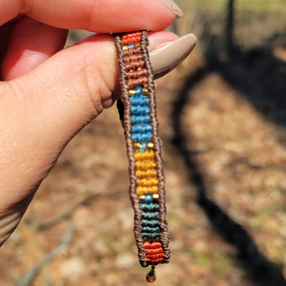 Handwoven Multicolor Macramé Friendship Bracelet - Picture 2 of 5